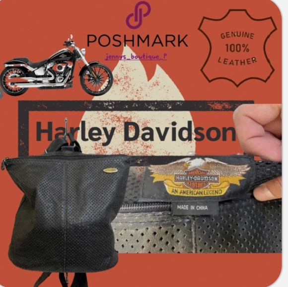 Harley-Davidson Other - HARLEY- DAVIDSON Black Perforated GRAB N GO Backpack